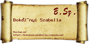 Bokányi Szabella névjegykártya